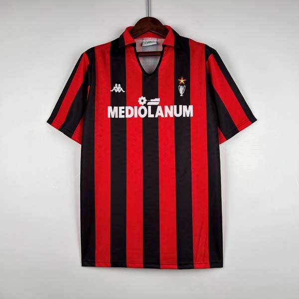 Tailandia Camiseta AC Milan Replica Primera Ropa Retro 1989-1990